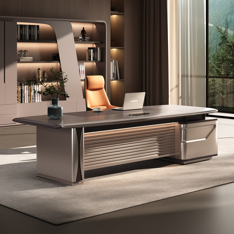 Woodworking Supplier - Modern Brown Office Desk Wholesale From