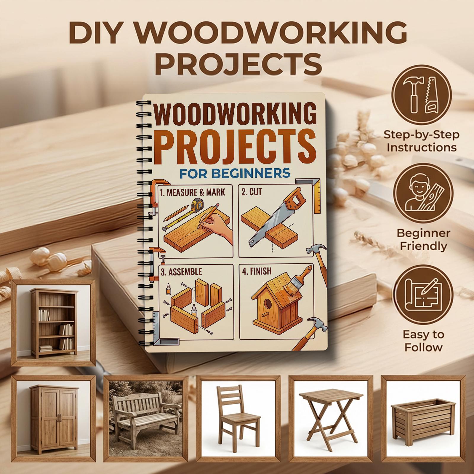 Woodworking Plan - Woodworking Book for Beginners Simple Practical