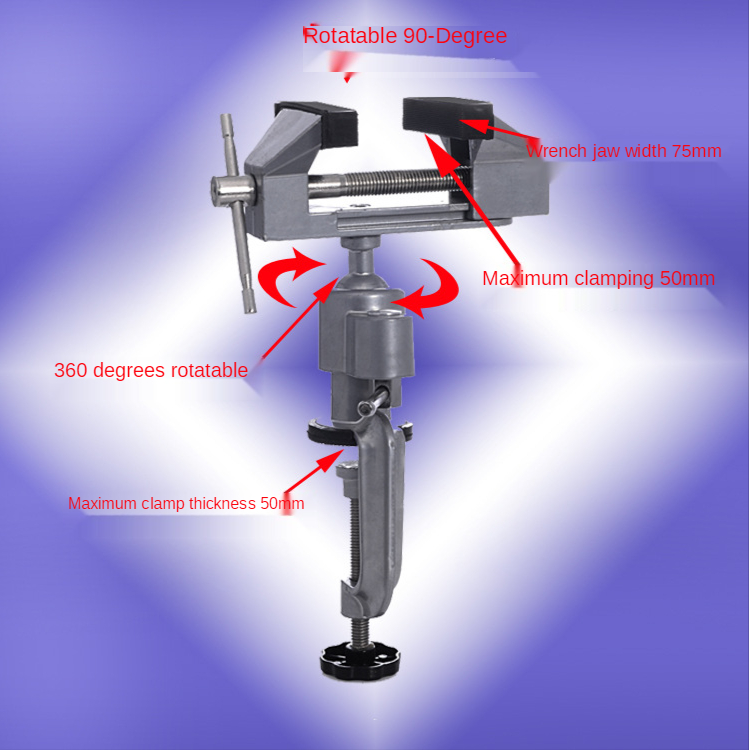 Table Vise 360 Degree Rotating - Woodworking Vise Types ulasan dan harga
