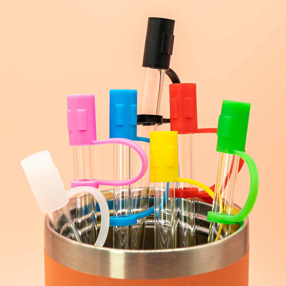 1PCS PVC Silicone Straw topper - Hand Plane Stanley ulasan dan harga
