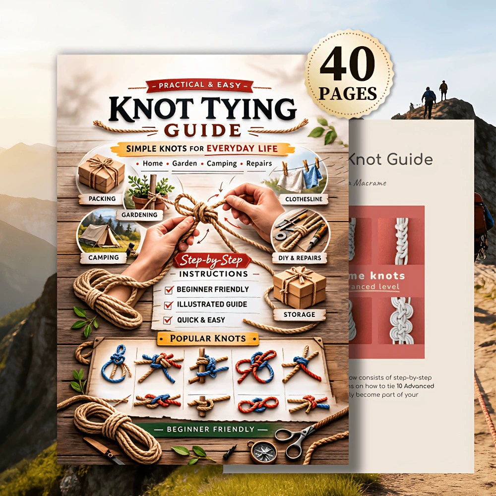 Knot Tying Guide Book Simple K - Woodworking Plan ulasan dan harga