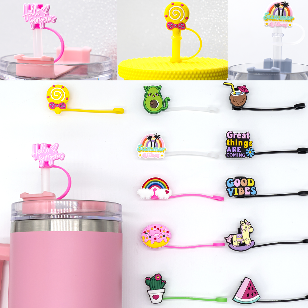 1/12PCS Cute Fruit Straw Toppe - Hand Plane Stanley ulasan dan harga