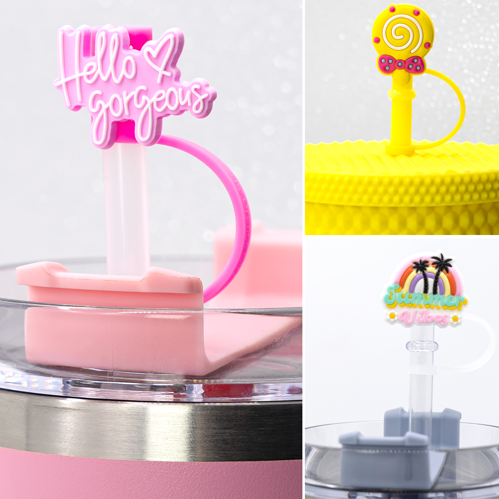 1/12PCS Cute Fruit Straw Toppe - Hand Plane Stanley ulasan dan harga