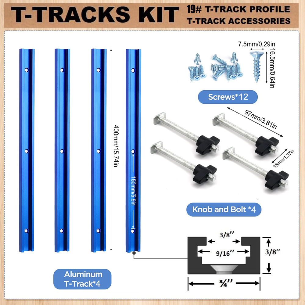 Woodworking 19# T-track Kit an - Woodworking Plan ulasan dan harga