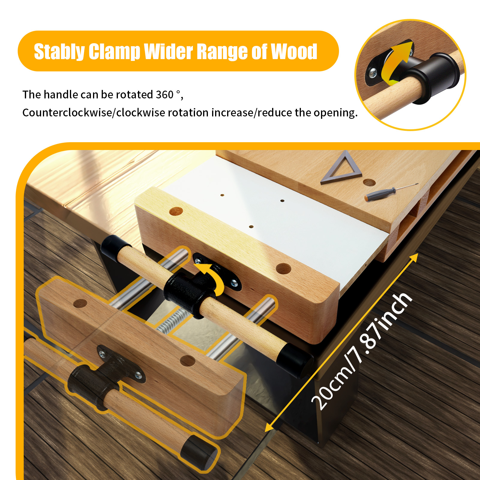 Wood Vise Workbench Solid Beec - Woodworking Vise Types ulasan dan harga