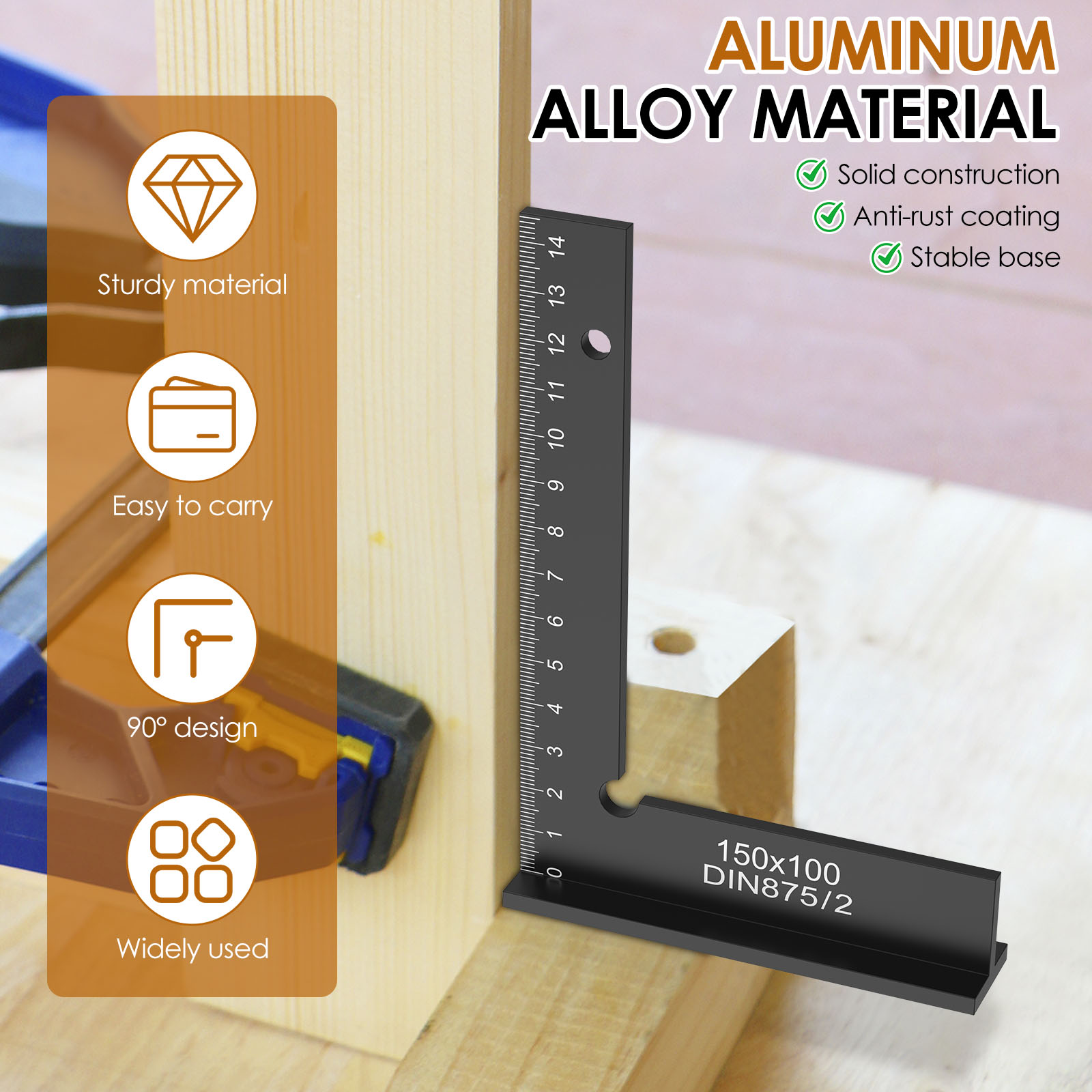 2Pcs Engineer Square Ruler Por - Woodworking For Engineers ulasan dan harga