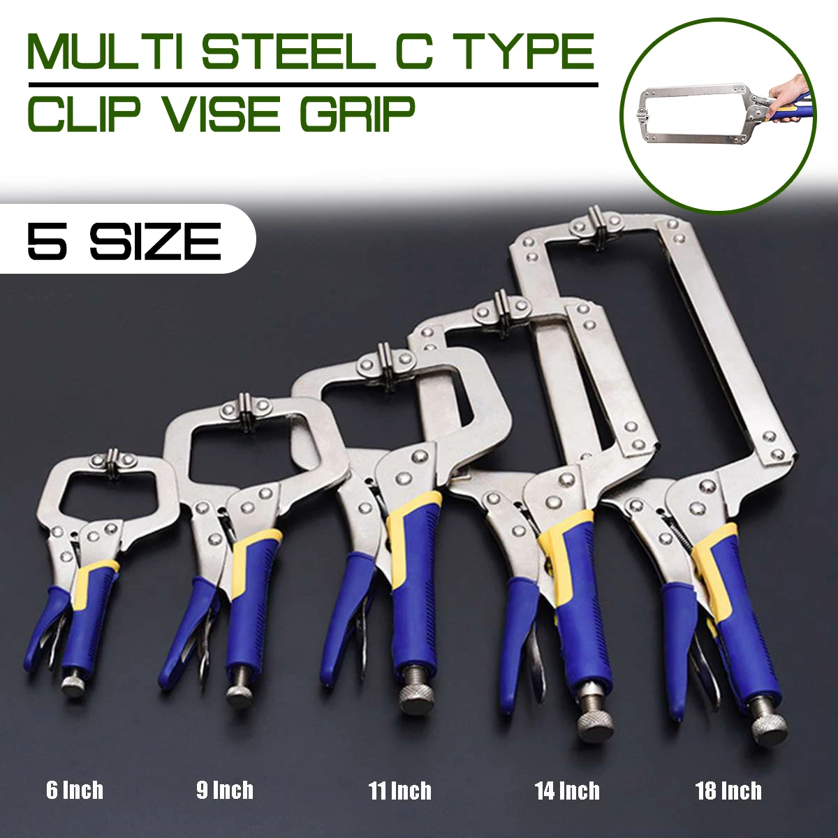 6/9/11/14/18 Inch C Type Multi - Woodworking Vise Types ulasan dan harga