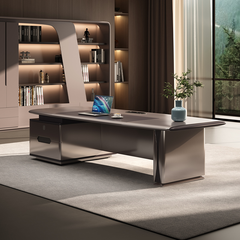 Modern Brown Office Desk Whole - Woodworking Supplier ulasan dan harga