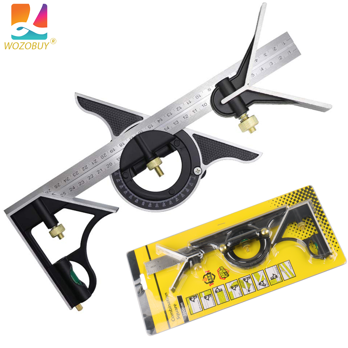 3 In 1 Combination Angle Ruler - Woodworking For Engineers ulasan dan harga