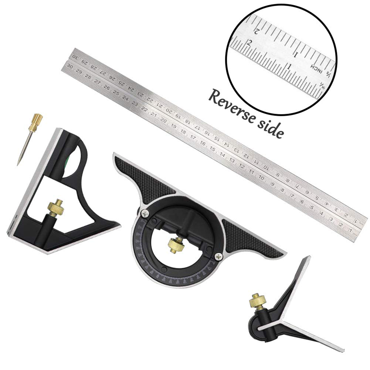 3 In 1 Combination Angle Ruler - Woodworking For Engineers ulasan dan harga