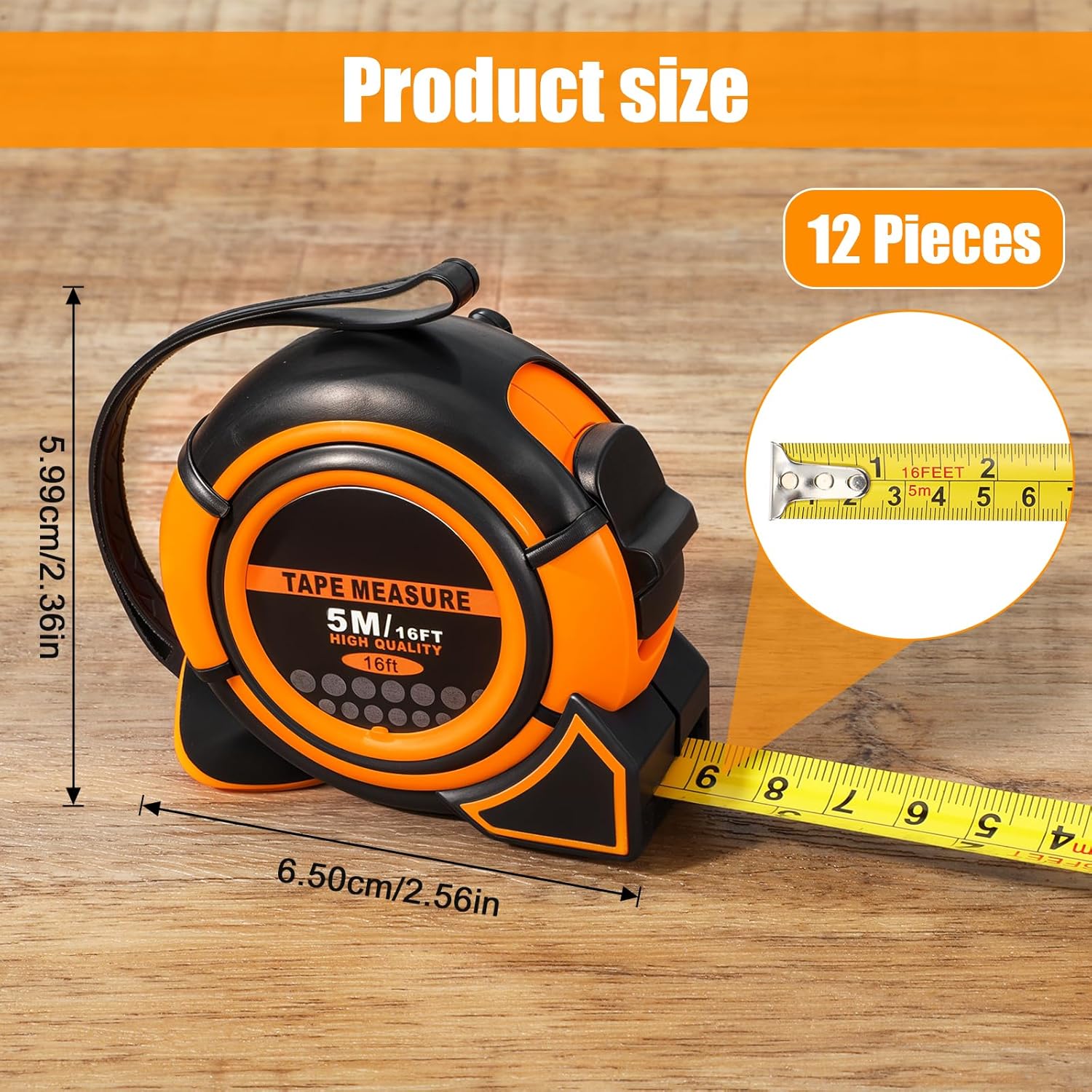 12-Piece Retractable Measuring - Woodworking For Engineers ulasan dan harga