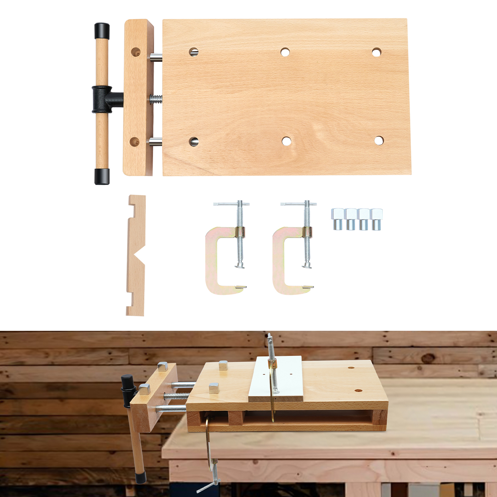 CNCEST Hard Wood Workbench, De - Woodworking Vise Types ulasan dan harga