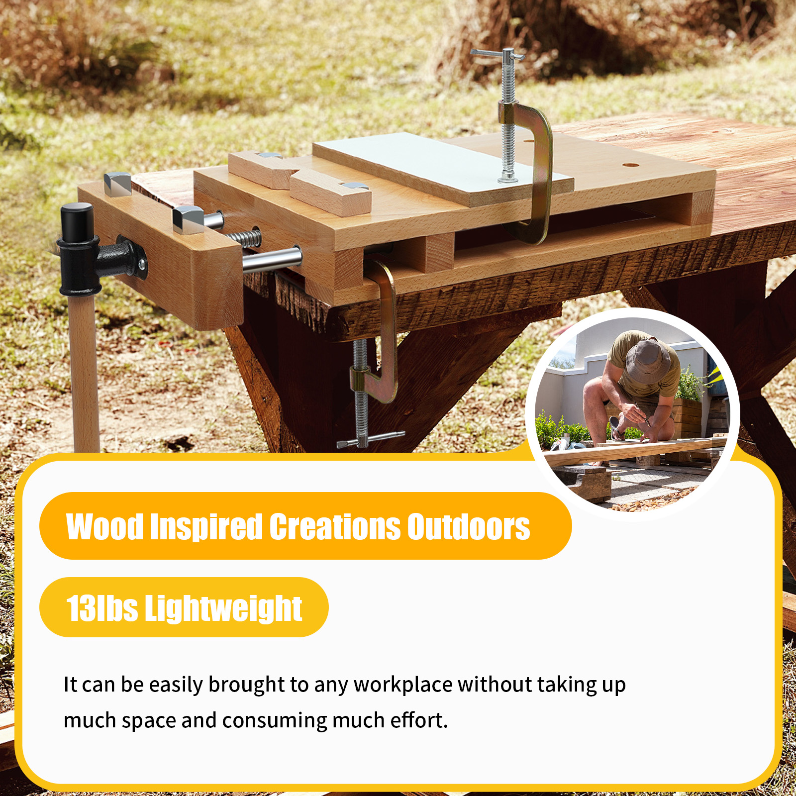 Wood Vise Workbench, Stable Cl - Woodworking Plan ulasan dan harga