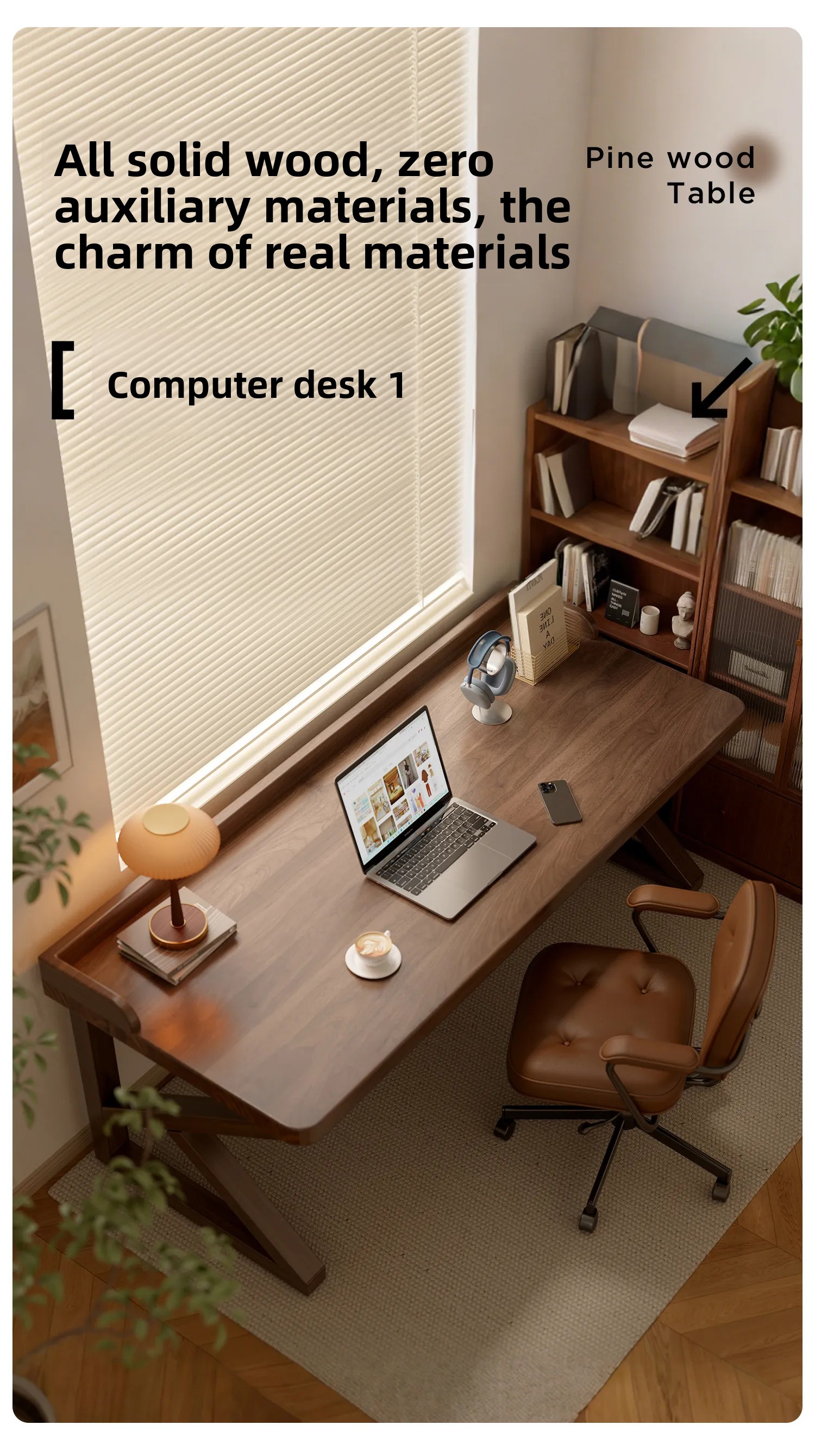 Solid Wood Desk,NZ Pine K-Leg  - Woodworking Plan ulasan dan harga